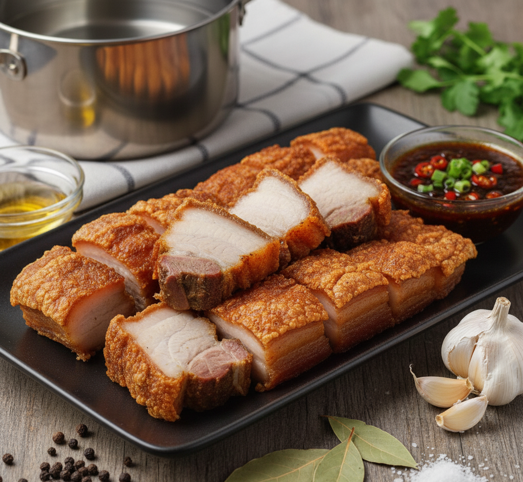 Crispy Pork Belly (Lechon Kawali)